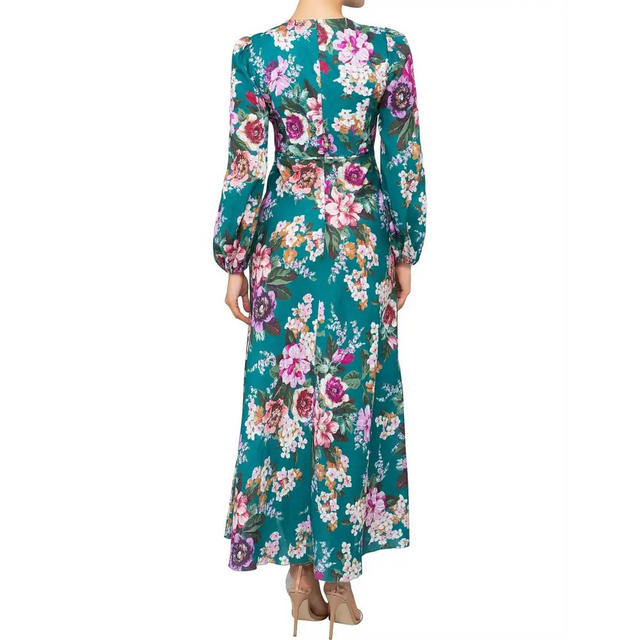 Zimmermann Allia High Neck Midi Dress Passion