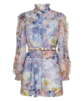 Zimmermann - Zimmermann Allover Floral Printed Long Sleeved Playsuit