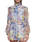 Zimmermann - Zimmermann Allover Floral Printed Long Sleeved Playsuit