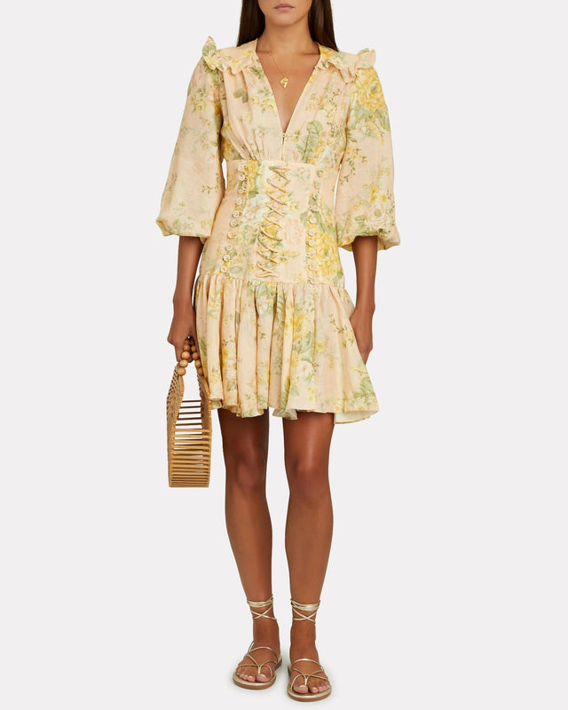 Zimmermann Amelie Corset - 8 / Yellow - Dresses