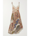 Zimmermann August Asymmmetic Lace Midi Dress size 3 / AU 14 - Slip Dress