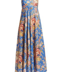 Zimmermann August Bandeau Midi Dress Dusty Blue Floral Size 2/AU 12 - 12 / Floral - Dresses