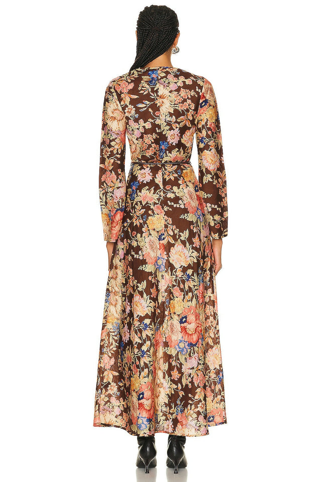 Zimmermann August Bias Dress Floral Size 2 - 8 / Multi - Dresses