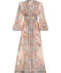 august plunge midi dress zimmermann Zimmermann August Plunge Midi Dress Hire