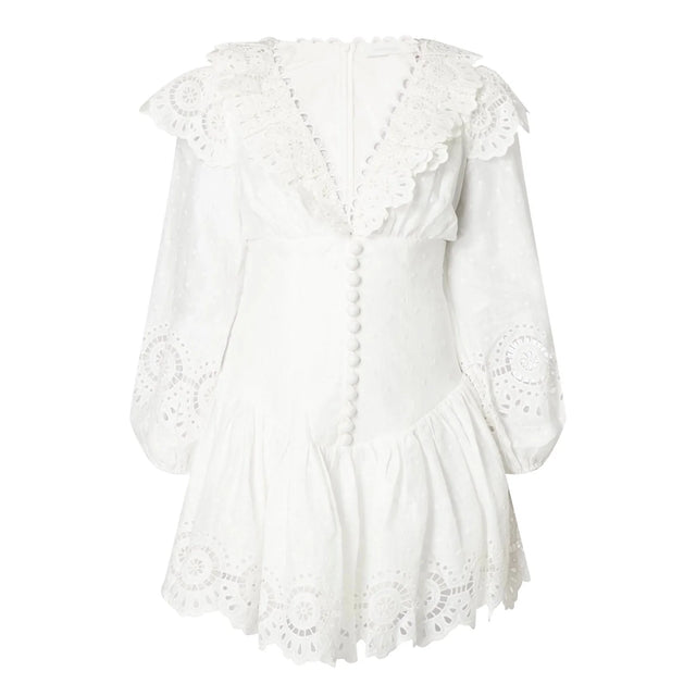 Zimmermann - Zimmermann Bellitude Scallop Short Dress