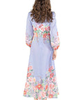 Zimmermann Beltitude Floral Long Dress - 14 / Floral - Dresses