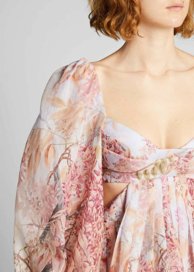 Zimmermann Botanica Bralette Mini Dress - 8 / Print - Dresses