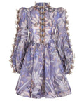 Zimmermann - Zimmermann Botanica Butterfly Mini Dress Pandanus Size 1/AU 10