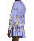Zimmermann Botanical Belted Mini Size 12 - 12 / Purple - Dresses