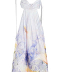 Zimmermann - Zimmermann Candescent Bralette Gown in Lavender Bird