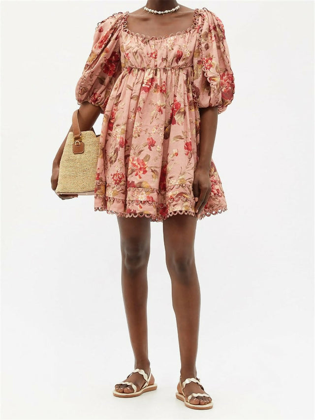 Zimmermann Cassia Mini Dress - 10 / Floral - Dresses