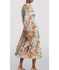 Zimmermann Cassia Patch Wrap Midi Dress Print - Dresses