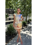 Zimmermann Coaster Structured Mini Dress Yellow Size 2 - 12 / Print - Dresses