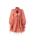 Zimmermann Concert Disc Mini Dress Pink Size AU 6 - 6 / Pink - Dresses
