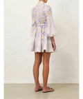 Zimmermann Crush Buttoned Mini Dress - 12 / Floral - Dresses