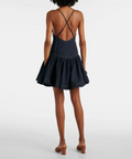 Zimmermann Crush Denim Mini Dress Size 3/AU14 - 14 / Blue - Dresses