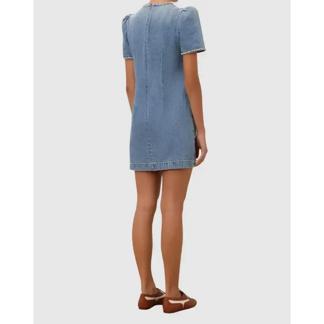Zimmermann Crush Embellished Denim - Dresses