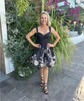 Zimmermann Crush Picnic Mini Dress Black Floral 4/AU16 - 16 / Floral - Dresses