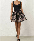 Zimmermann Crush Picnic Mini Dress Black Floral 4/AU16 - 16 / Floral - Dresses