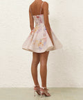 Zimmermann Crush Twist Front Mini Dress in Multi Floral