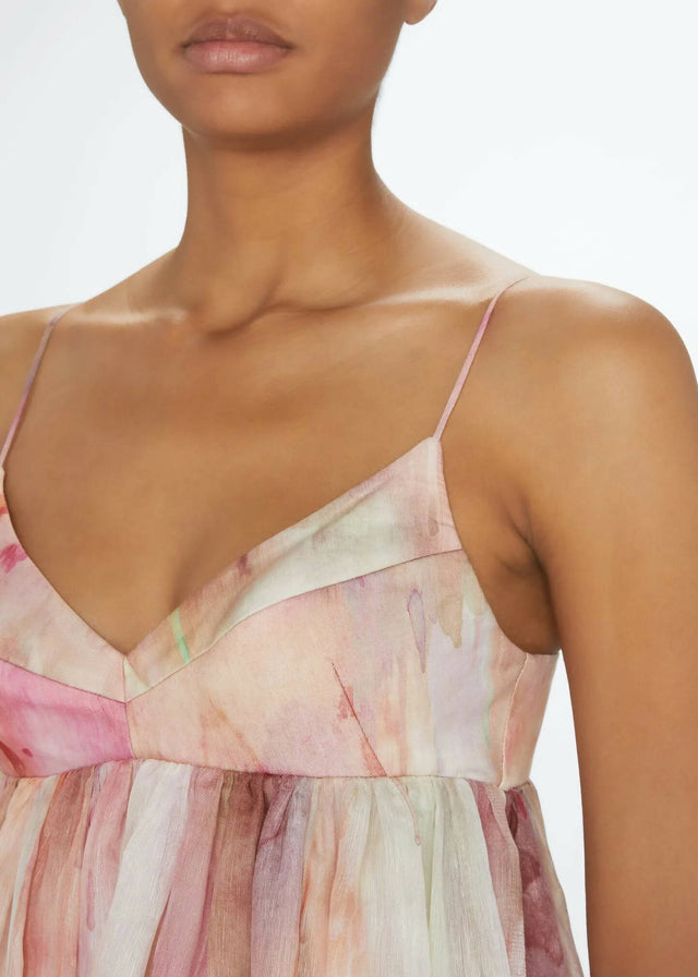 Zimmermann Dancer Empire Waist Dress in Abstract Blush | Passion For Fashion Zimmermann Dancer Empire Waist Dress in Abstract Blush | Passion For Fashion