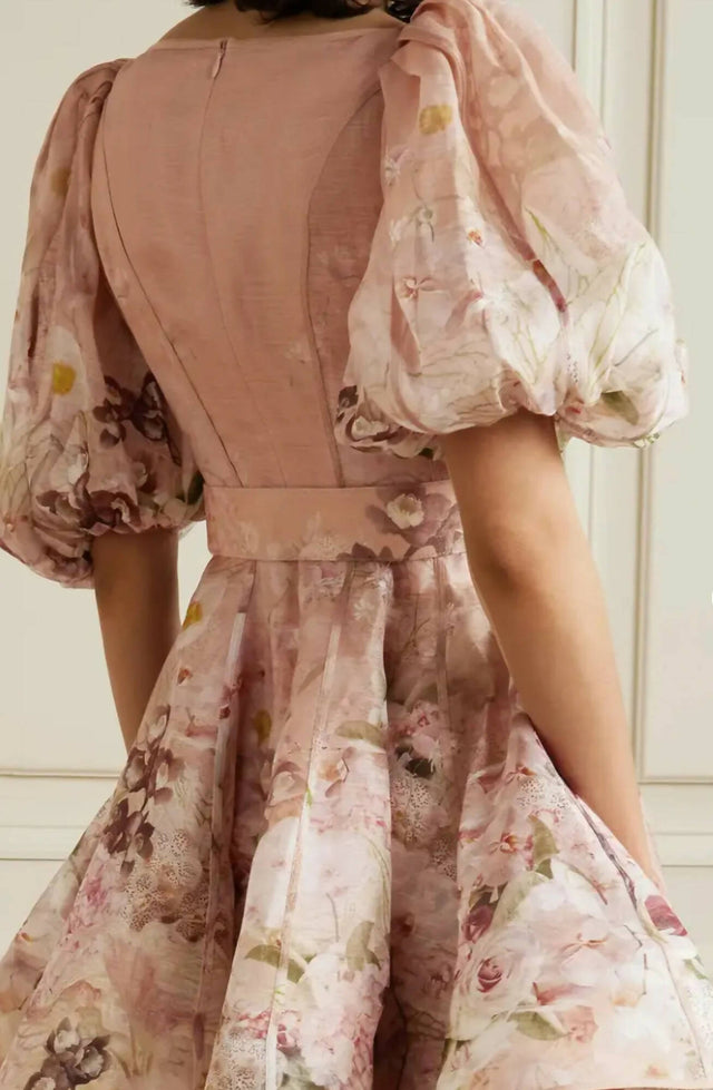 Zimmermann - Zimmermann Dancer Puff Sleeve Mini