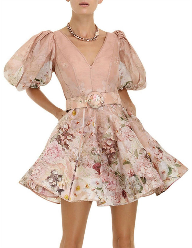 Zimmermann - Zimmermann Dancer Puff Sleeve Mini