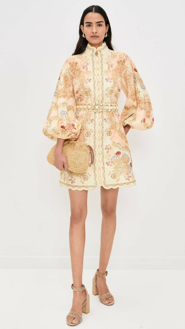 Zimmermann Daylight Mini Dress - 10 / Print - Dresses