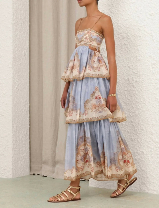 Zimmermann Daylight Tiered Maxi Dress - 10 / Multi - Dresses