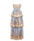 Zimmermann Daylight Tiered Maxi Dress - 10 / Multi - Dresses