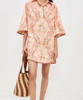 Zimmermann Daylight Tunic Mini - 8 / Pink - Dresses