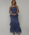 Zimmermann Eden Lace Handkerchief Dress Blue Size 1/AU10 - Blue / 10 - Dresses