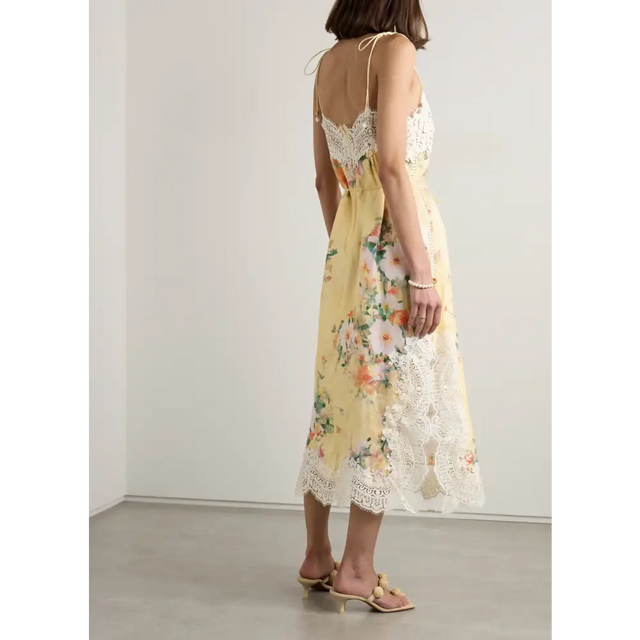 Zimmermann Everley Lace Trim Slip Dress size 3 / AU 14 - Slip Dress