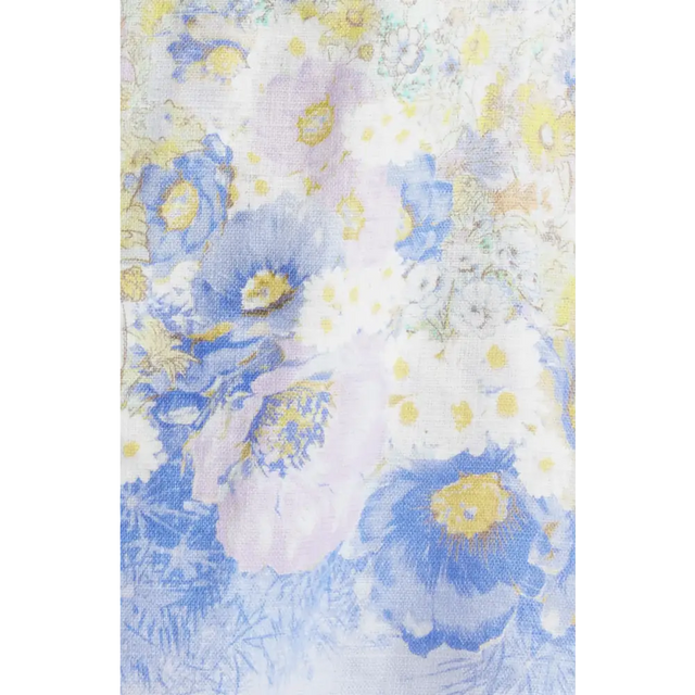 Zimmermann Floral Print Linen Mini Dress size 3 /AU 14 - Mini Dress