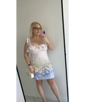 Zimmermann Floral Print Linen Mini Dress size 3 /AU 14 - Mini Dress