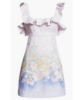 Zimmermann Floral Print Linen Mini Dress size 3 /AU 14 - Mini Dress