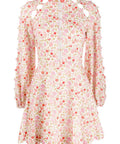 Zimmermann Goldie Scallop Short Dress - 10 / Multi - Dresses