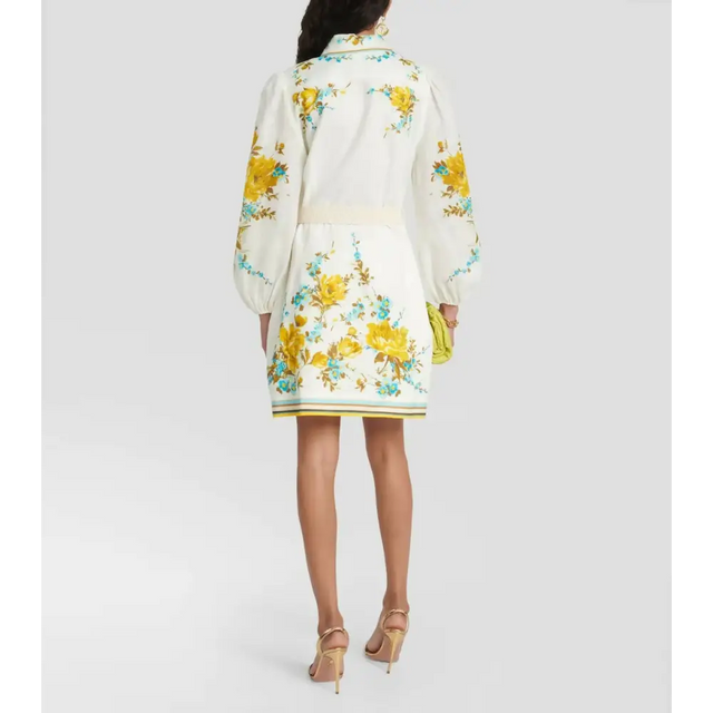 Zimmermann Halcyon Shirt Dress Multi Size 2 - 12 / Multi - Dresses