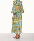 Zimmermann - Zimmermann Halcyon Tie Front Midi Dress