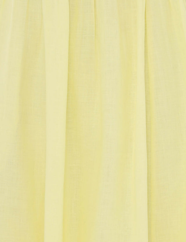 Zimmermann Halliday Scallop Midi Yellow - Size 2 - Dresses