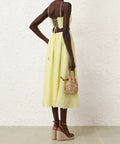 Zimmermann Halliday Scallop Midi Yellow - Size 2 - Dresses