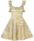 Zimmermann Harmony Frilled Mini in Citrus Garden Print - Dresses