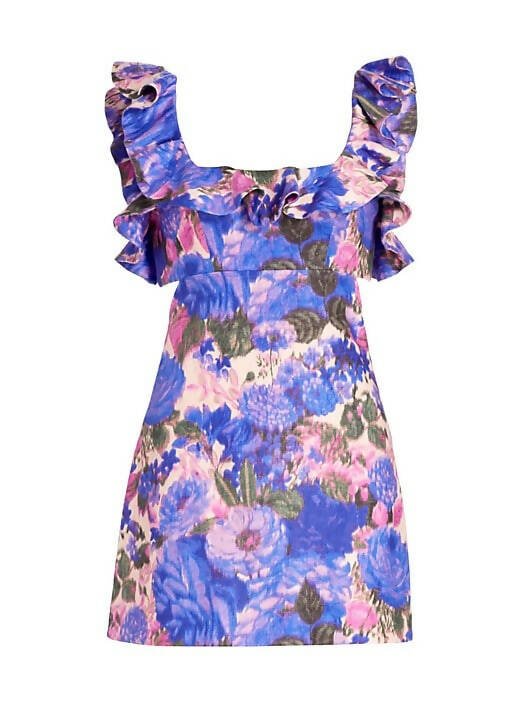 Zimmermann - Zimmermann High Tide Floral Frilled Mini Dress