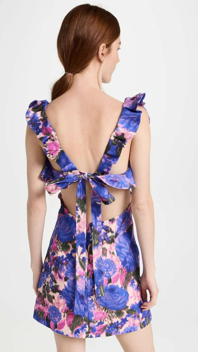 Zimmermann - Zimmermann High Tide Frill Mini Dress