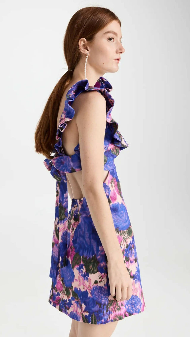 Zimmermann - Zimmermann High Tide Frill Mini Dress