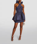 Zimmermann High Tide Halter Mini Dress Navy / Size 6-8 - 8 / Navy - Dresses