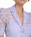Zimmermann - Zimmermann High Tide Lace Blouse & Flip Mini Skirt Set Periwinkle