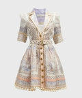 Zimmermann High Tide Mini Shirt Dress Odyssey Print Size 0 / AU 8 | Passion For Fashion Zimmermann High Tide Mini Shirt Dress Odyssey Print Size 0 / AU 8 | Passion For Fashion