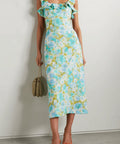 Zimmermann - Zimmermann High Tide Open-back Ruffled Floral-print Linen Midi Dress