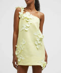 Zimmermann - Zimmermann High Tide Shift Flower Mini Dress Yellow Size 0 / Au 8